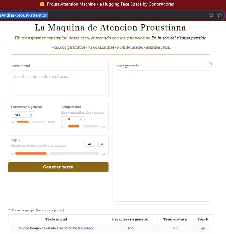 La Máquina de Atención de Proust